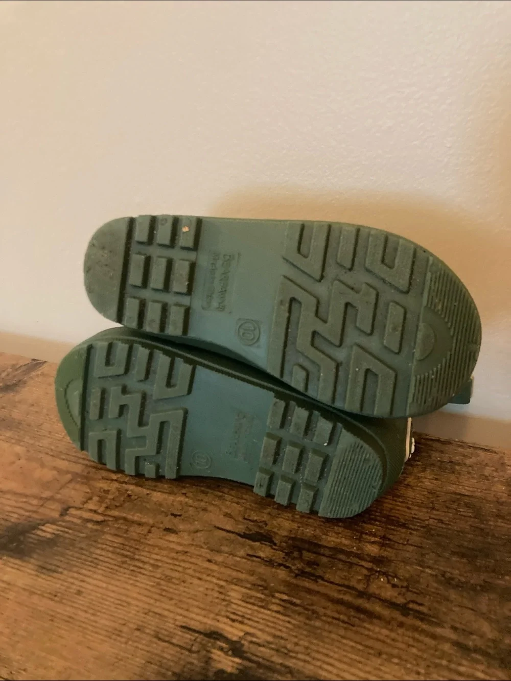 Green Toddler Rainboots, Size 10C